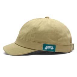 Japanese-style Short-Brim Baseball Cap with Side Logo, Retro Baseball Hat, American-style Soft-Top Small-Brim Sports Sun Hat