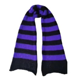 39BD Lady Neckwrap Knitting Stripe Scarf Subculture Neck Scarf Autumn Winter Neckwear