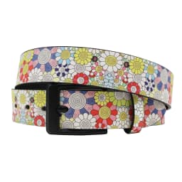 Original, Artistic, and Personalized Graffiti Belt jeans with 3.8cm Wide with wild high-grade American trend white belt