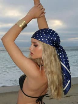 Luxury Dot Silk Scarf Female Square Bandana Hijabs Head Wraps for Women Fashion Foulard Shawls Female Neckerchief Summer