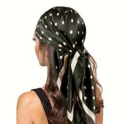 Luxury Dot Silk Scarf Female Square Bandana Hijabs Head Wraps for Women Fashion Foulard Shawls Female Neckerchief Summer