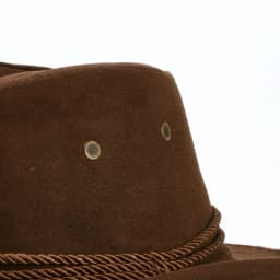 Wide Brim Cowboy Hat Classic Western Hats With Adjustable Neck Draw String Vintage Cattleman Hat For Dress-up Parties Costume