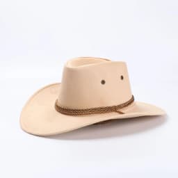 Wide Brim Cowboy Hat Classic Western Hats With Adjustable Neck Draw String Vintage Cattleman Hat For Dress-up Parties Costume