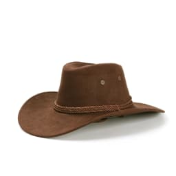 Wide Brim Cowboy Hat Classic Western Hats With Adjustable Neck Draw String Vintage Cattleman Hat For Dress-up Parties Costume