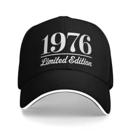 Born in 1976 vintage age 50 years old funny 50th birthday Accessories Men Women Baseball Caps Dad Hat Classic Travel Headwear