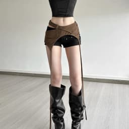 Versatile Women's Waist Belt Western Style Adjustable Jazz Dance Waist Belt Asymmetric Design Elastic Tassel Waist Decorative