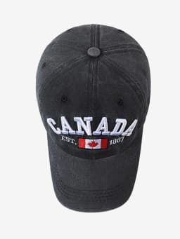 1 Unisex Outdoor Embroidered CANADA Baseball Cap - Adjustable, Sun-Protective & Casual, Ideal for Spring & Autumn Travel