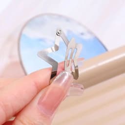 Silver Star Hair Clips Set for Girls - Metal Snap Barrettes with Shiny Jewel Hair Grips Fashionable Hair Accessories