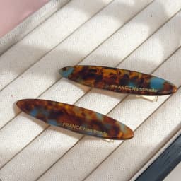 2pcs/Set Elegant Acetate Oval Hairpins Barrettes Korean Style Side Bobby Pins Bangs Hair Clip Accessories for Women And Girls