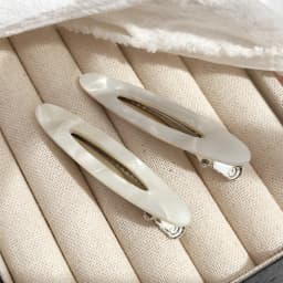 2pcs/Set Elegant Acetate Oval Hairpins Barrettes Korean Style Side Bobby Pins Bangs Hair Clip Accessories for Women And Girls