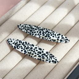 2pcs/Set Elegant Acetate Oval Hairpins Barrettes Korean Style Side Bobby Pins Bangs Hair Clip Accessories for Women And Girls