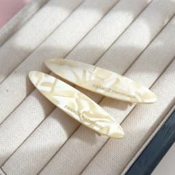 2pcs/Set Elegant Acetate Oval Hairpins Barrettes Korean Style Side Bobby Pins Bangs Hair Clip Accessories for Women And Girls