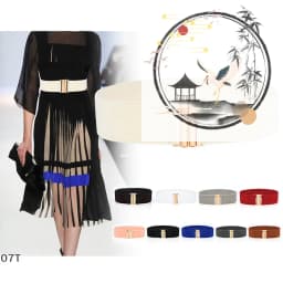 Women Belt Stretch Skinny Elastic Wide Corset Wrap Waist Dress Belt Accessories