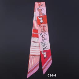 2025 New Fashion War Horse Women Silk Ribbon Scarf Handbag Handle Wrap Bag Ribbon Scarf Women Girls Head Hair Wrist Ribbon Bag