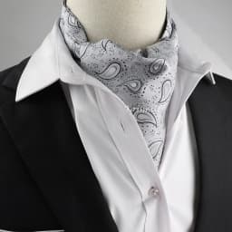 New Design Men's Ascot Scarf Necktie Fashion Paisley Dot Red Yellow Grey Cravat Business Meeting Gentleman Collar Accessory Gift