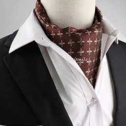 New Design Men's Ascot Scarf Necktie Fashion Paisley Dot Red Yellow Grey Cravat Business Meeting Gentleman Collar Accessory Gift