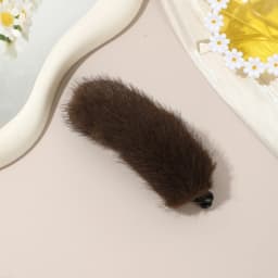 AWAYTR Simulated Plush Twist Hair Clips Acrylic Hairpin Korean Style Vintage Hairgrip for Women Elegant Hair Accessories