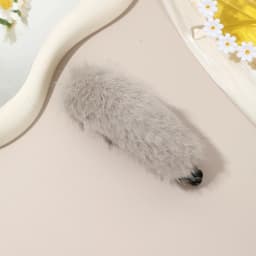 AWAYTR Simulated Plush Twist Hair Clips Acrylic Hairpin Korean Style Vintage Hairgrip for Women Elegant Hair Accessories