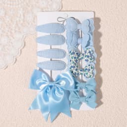 10/11Pcs 2Styles Girls Butterfly Hair Clips BB Clips Handmade Barrettes Kids Newyear Atmosphere Gifts Hair Accessories for Baby