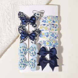 10/11Pcs 2Styles Girls Butterfly Hair Clips BB Clips Handmade Barrettes Kids Newyear Atmosphere Gifts Hair Accessories for Baby