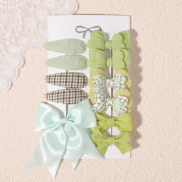 10/11Pcs 2Styles Girls Butterfly Hair Clips BB Clips Handmade Barrettes Kids Newyear Atmosphere Gifts Hair Accessories for Baby