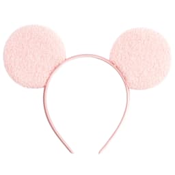 1pc Fashion Woolen Hairband Simple Solid Color Mickey Mouse Ear Headband Daily Party Theme Park Wear Women Hair Accessory
