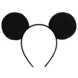 1pc Fashion Woolen Hairband Simple Solid Color Mickey Mouse Ear Headband Daily Party Theme Park Wear Women Hair Accessory