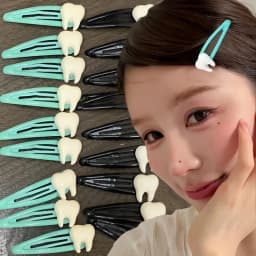 Creative Simulation Teeth BB Clip Cute Bangs Fixed Decorative Hairclip Y2K Girl Sweet Hair Clip Kawaii Hairpins Hair Accessories