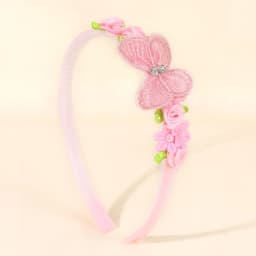 1Pcs Children Butterfly Headband Lace Flower Headpiece for Girls Daily/party Cute Hair Accessories,available in Multiple Colors
