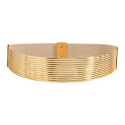 Fashion Gold Women Waist Belt Bright Long Waist Corset Belts Silver Thin Elastic Cummerbunds Party