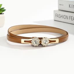 Ladies' Waist Belt, Buckle, Flower Diamond, Fine Suit Belt, Skirt, Sweater, Coat, Waist Cinching, Light Luxury Waist Chain