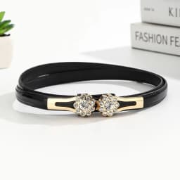 Ladies' Waist Belt, Buckle, Flower Diamond, Fine Suit Belt, Skirt, Sweater, Coat, Waist Cinching, Light Luxury Waist Chain