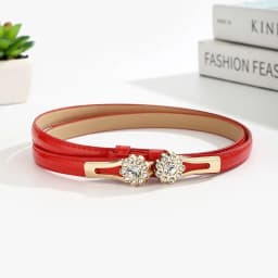 Ladies' Waist Belt, Buckle, Flower Diamond, Fine Suit Belt, Skirt, Sweater, Coat, Waist Cinching, Light Luxury Waist Chain