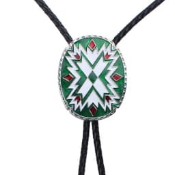 American Western Totem Bolo Tie Collar Rope Shirt Accessory Authentic Native American Style Men's Fashion Jewelry
