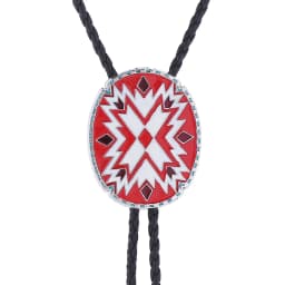 American Western Totem Bolo Tie Collar Rope Shirt Accessory Authentic Native American Style Men's Fashion Jewelry
