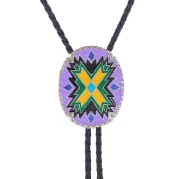 American Western Totem Bolo Tie Collar Rope Shirt Accessory Authentic Native American Style Men's Fashion Jewelry