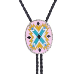 American Western Totem Bolo Tie Collar Rope Shirt Accessory Authentic Native American Style Men's Fashion Jewelry
