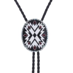 American Western Totem Bolo Tie Collar Rope Shirt Accessory Authentic Native American Style Men's Fashion Jewelry