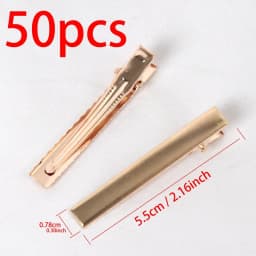 50PCS Single Prong Alligator Hair Clips Duckbill Hair Clip for Jewelry Making Hairpins Base Makeup Clips Hairpin DIY Accessories