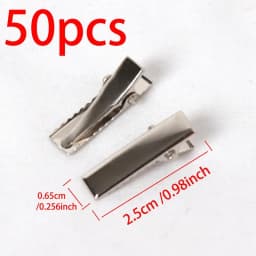 50PCS Single Prong Alligator Hair Clips Duckbill Hair Clip for Jewelry Making Hairpins Base Makeup Clips Hairpin DIY Accessories