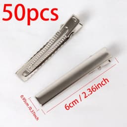 50PCS Single Prong Alligator Hair Clips Duckbill Hair Clip for Jewelry Making Hairpins Base Makeup Clips Hairpin DIY Accessories