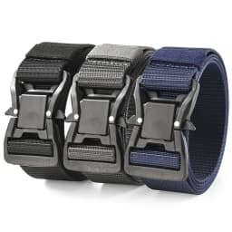 Plus Large Long Size 125 140 160 180cm Men's Belt Canvas Multi-functional Tactical Quick Release Magnetic Alloy Buckle Waistband