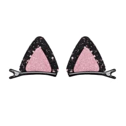 2pcs/set Cute Reversible Sequin Cat Ear Hairpin for Girls Lovely Anime Hair Clip Cartoon Headdress Cosplay Hair Accessories Gift