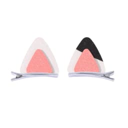 2pcs/set Cute Reversible Sequin Cat Ear Hairpin for Girls Lovely Anime Hair Clip Cartoon Headdress Cosplay Hair Accessories Gift