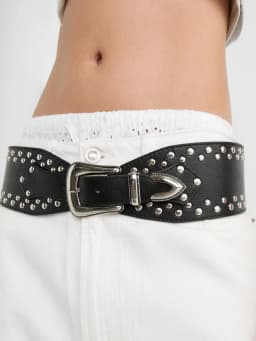 1 piece ladies' waist belt; sexy rivet wide belt for women; American Western heavy-duty design sense waistband; personal fashion