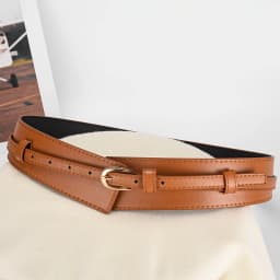 Women's U-shaped Pin Buckle Removable PU Belt Fashionable With Jeans Wide-leg Pants Personalized Women's Waist Accessories
