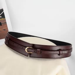 Women's U-shaped Pin Buckle Removable PU Belt Fashionable With Jeans Wide-leg Pants Personalized Women's Waist Accessories