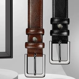 Belt Men's High-End Belt Trendy Men's Belt Fashion Versatile Cross-border Business Belt Pin Buckle