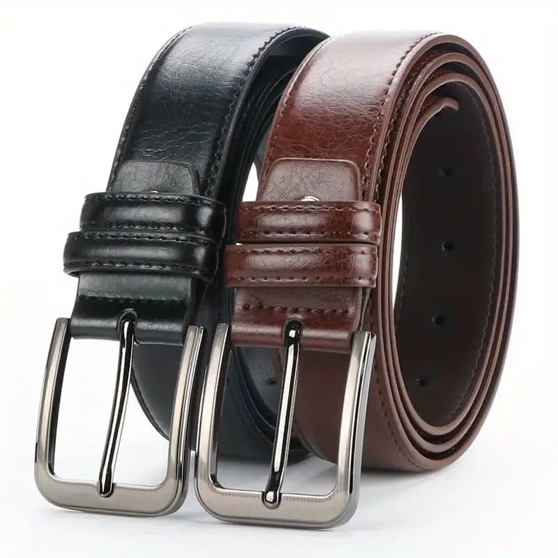 Belt Men's High-End Belt Trendy Men's Belt Fashion Versatile Cross-border Business Belt Pin Buckle