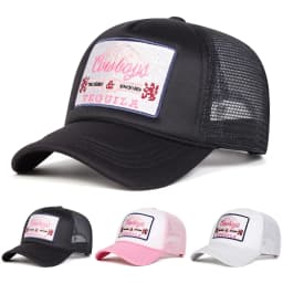Unisex TEQUILA Letter Embroidery Baseball Net Caps Spring and Summer Outdoor Adjustable Casual Hats Sunscreen Hats